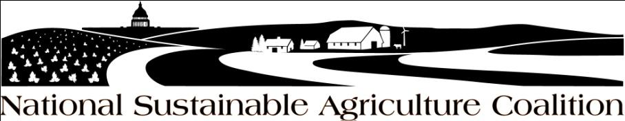 NATIONAL SUSTAINABLE AGRICULTURE COALITION S AGRICULTURE