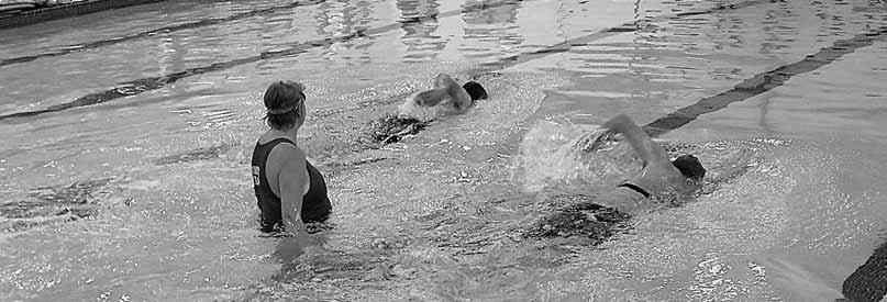 Aquatics Program Swimming is not only great exercise and a lifetime activity, it builds endurance, muscle strength and relieves stress.