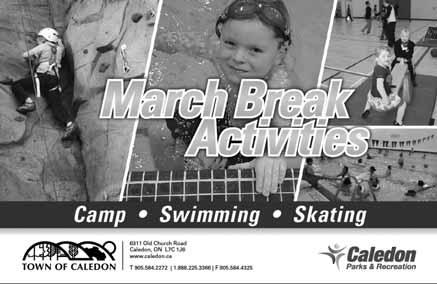 Look for the March Break Activities postcard being delivered to all Dufferin-Peel Catholic