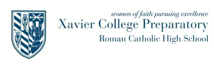positive and productive manner. The Xavier student body is comprised of young women from a variety of demographic and socioeconomic backgrounds.