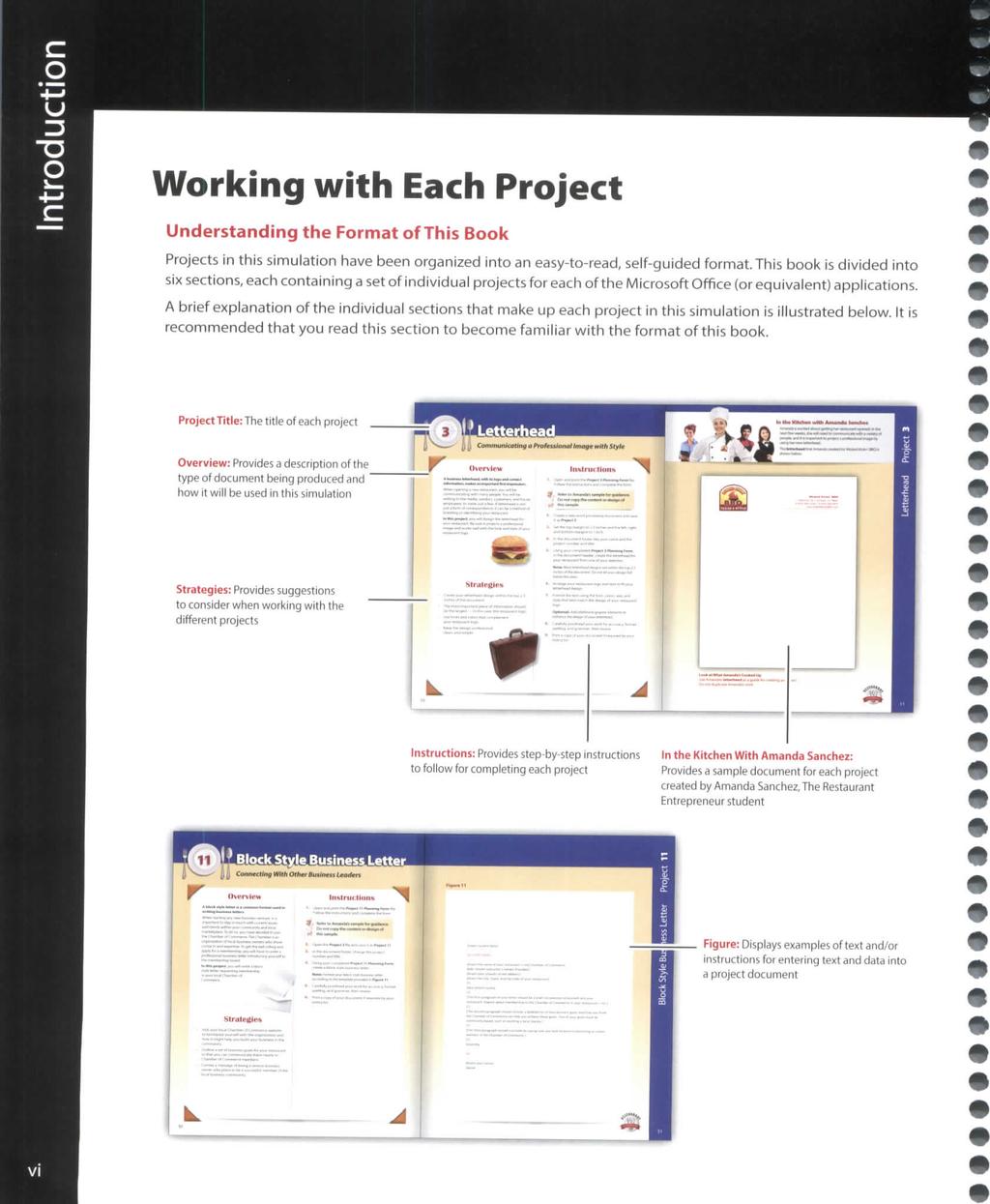 Working with Each Project Understanding the Format of This Book Projects in this simulation have been organized into an easy-to-read, self-guided format.