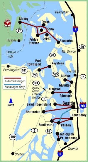 Background Washington State Ferry routes are considered extensions of the State Highway System This