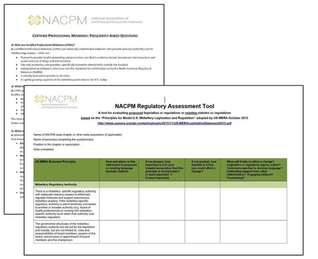 NACPM State Legislation and Advocacy Toolkit http://nacpm.