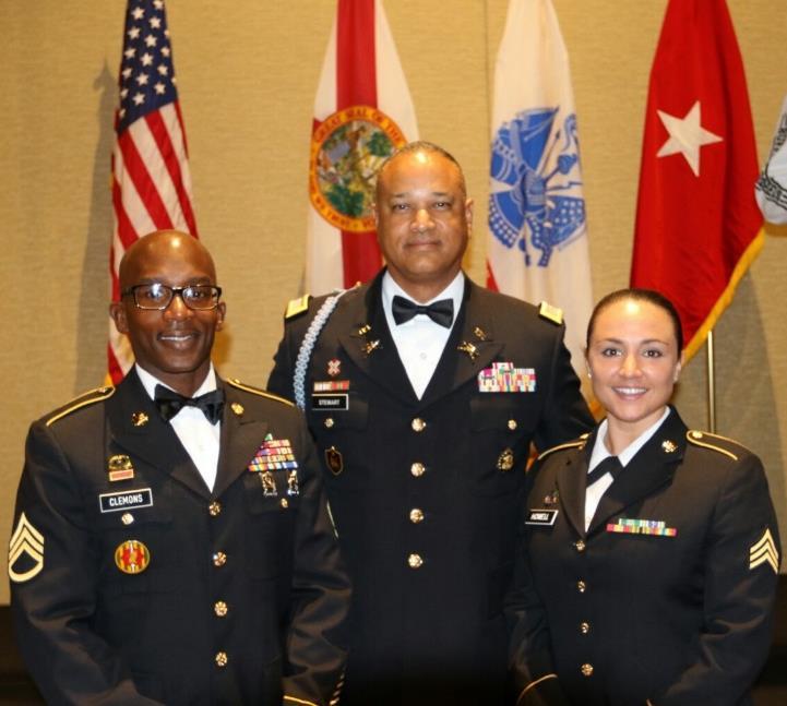 VP, Dalia Dee Espeut- Jones presented awards to the Soldiers and NCOs