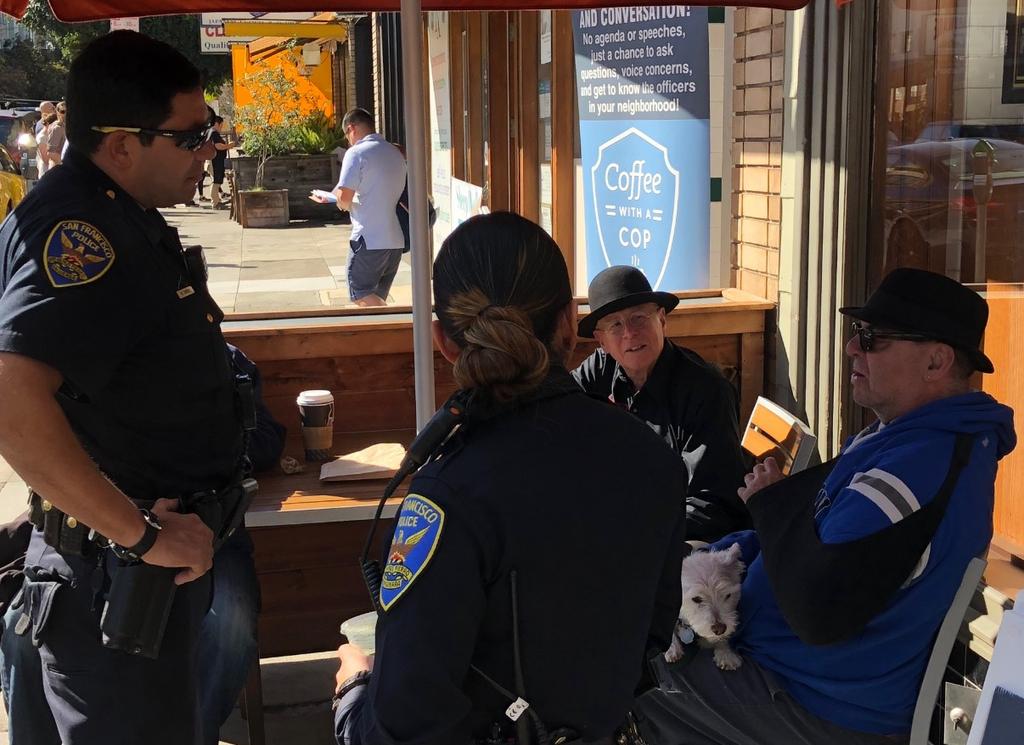 Park Police Station Page 8 Coffee with a Cop On Wednesday, 3/28/18, at approximately 9:30am to 10:30am, SFPD s Park Station held the Coffee with a Cop event at Peet s Coffee & Tea, located at 919