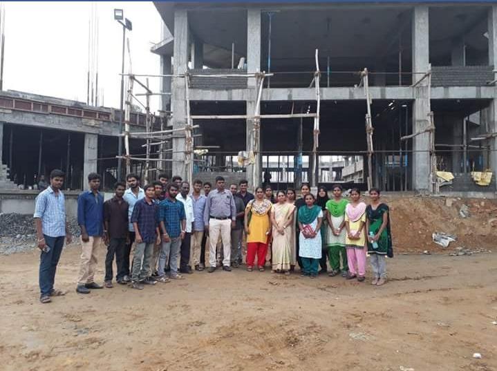 : Field Visit : 28/11/17 Participant : Second & Third Year Students Theme : To know to use M-Sand at site : S.R.V. Dheeran Nagar, Trichy.