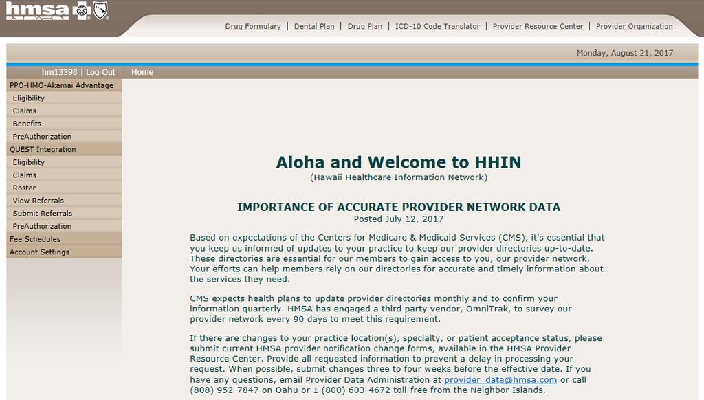 Provider Resources - HHIN Payment