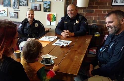 COFFEE WITH A COP In January of 2014, the Carrboro Police Department had its first Coffee with a Cop event in Carrboro.