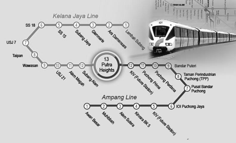 EXECUTIVE SUMMARY LRT EXTENSIONS & NEW PROPERTY HOTSPOTS The Light Rapid Transit (LRT) system in the Klang Valley was constructed and introduced as a mode of more efficient way to transport urban