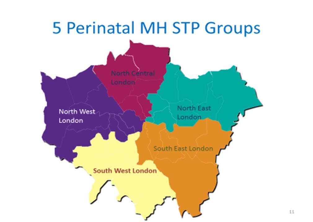 London Plans STP Footprint Bids approved by MHSCN Workforce Modelling to achieve parity