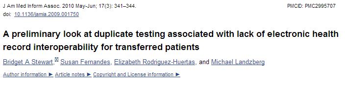 Duplication of testing (repeat within 12 hours) was found in 32% of the cases examined; 20% of cases had at least one duplicate test not clinically indicated.