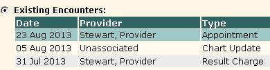 Incorrect Encounter Selected When Entering Med Admins or In House Results Staff is linking the documentation to a new encounter instead of linking the information back to the associated appointment