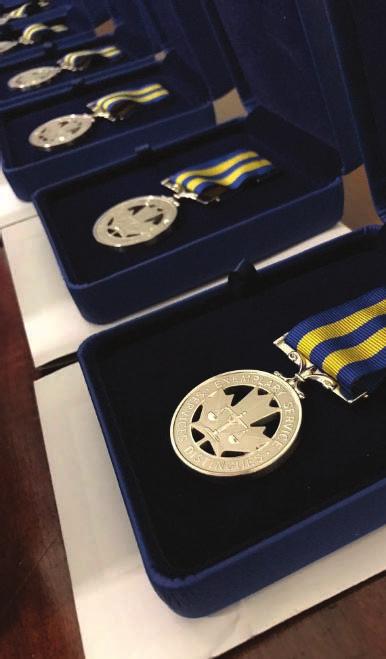 The Police Exemplary Service Medal recognizes police officers who have served in an exemplary manner, characterized by good conduct, industry and efficiency.