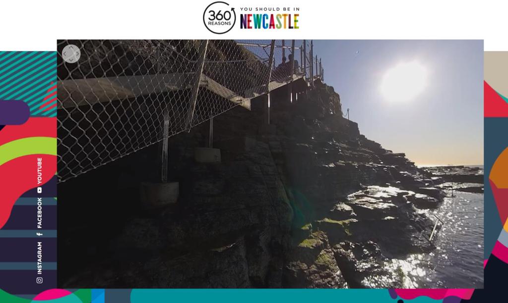 BUSINESS AND RESIDENT ATTRACTION: 360 REASONS WE LOVE NEWCASTLE Collaboration with several partners and State Government Branded campaign A 360
