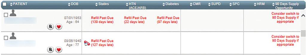 Step 2: Review alert details adherence scorecard and refill history. For a more detailed patient view, click on the Rx icon underneath each patient s name on the Member Rx Adherence page.