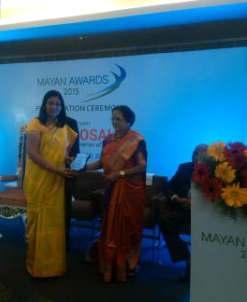 Happening s @ Dr.Mehta s - Awards C. Mayan Awards Vista India honored Mayan Award to Professor Dr. K.