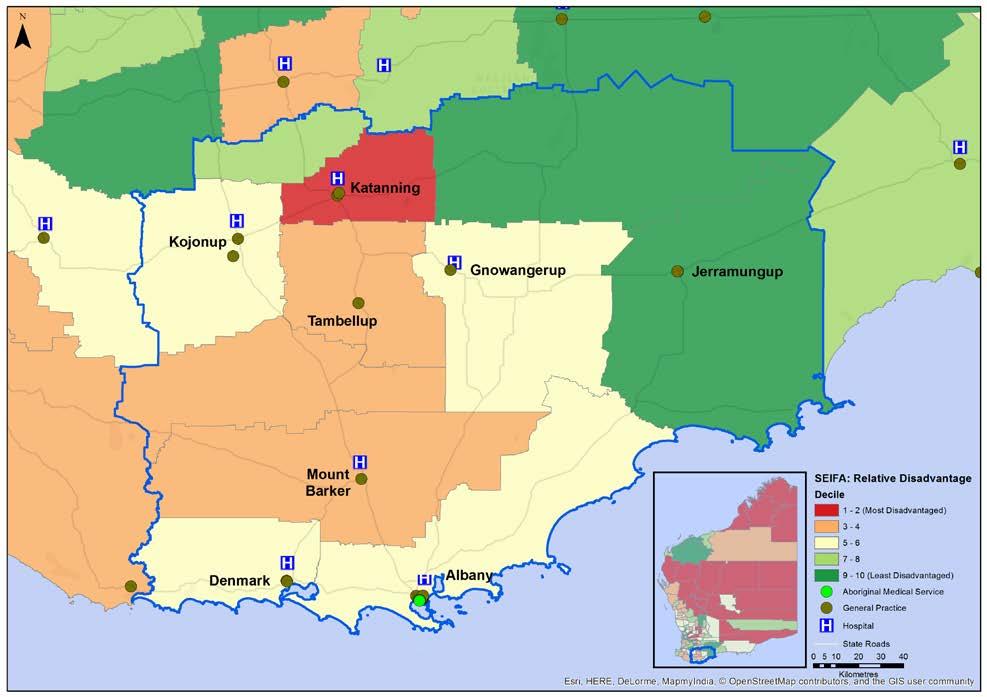 The Great Southern region The Great Southern is a large agricultural region, comprising 40,000 square kilometres on the Southern coast of WA.