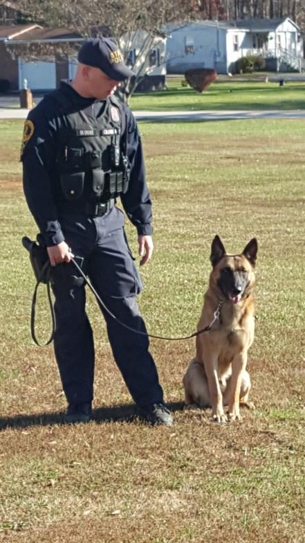 Students Meet Zeus & Titan Trained VA State Police Dogs On Tuesday,