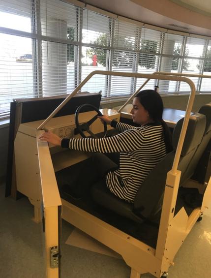 REHABILITATION TRANSFER CARS Thanks to YOU&I donors, we now have a transfer car inside our therapy gyms at inpatient Jim Thorpe rehab on both the Baptist and Southwest campuses.