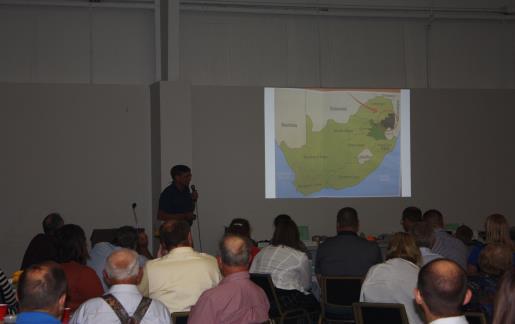 Pickaway SWCD Conservation News 73rd Annual Meeting Highlights Above: Mr. Pierce describing the map of his travels Below: Mr.