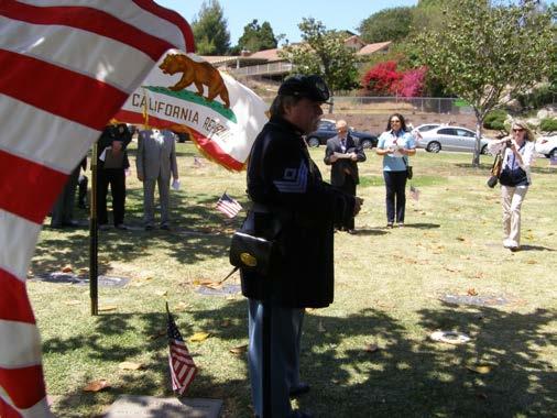 Above, Memorial Day observances took place on Sunday, May 27,
