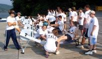Our group became part of a newly created advanced rowing program and continued to practice until the end of the summer.