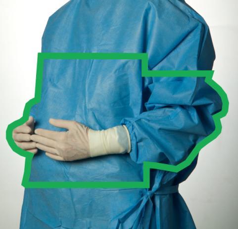 10 GLOVING AND GOWNING Following completion of the surgical hand antisepsis, it is important to correctly don a sterile surgical gown and sterile gloves.