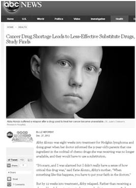 Recent Drug Shortage Headlines.