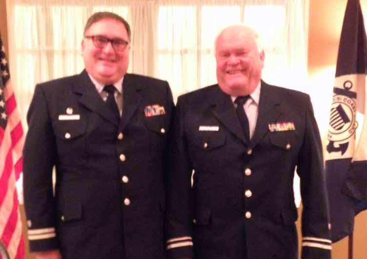 ANNUAL CoW BRINGS US NEW LEADERSHIP Taking the helm of Flotilla 3-10 for 2017 are the newly elected Flotilla Commander Ed Gray (l) and Flotilla Vice Commander Andy Baltins (r) T he annual Flotilla