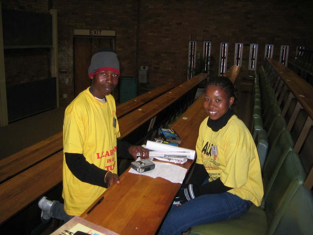Thabo Kgapane and classmate in CELS/MUST