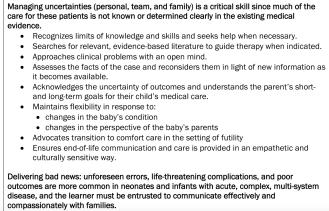The Need Examples of EOL care skills Medication dosing and escalation Anticipatory guidance Withdrawal of life sustaining treatment Communication techniques Navigating care decisions and