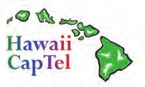 877-805-5845 Email: info@captel.com Website: hawaiicaptel.com CAPTEL 2400i * Free phone with qualified applications CapTel is a registered trademark of Ultratec, Inc.