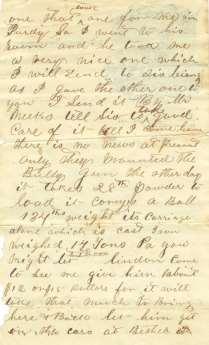 The letter is missing the last page so that the writer is not identified in the letter. The handwriting is similar to the Fort Wright letter, and there is a cross reference to a Mr.