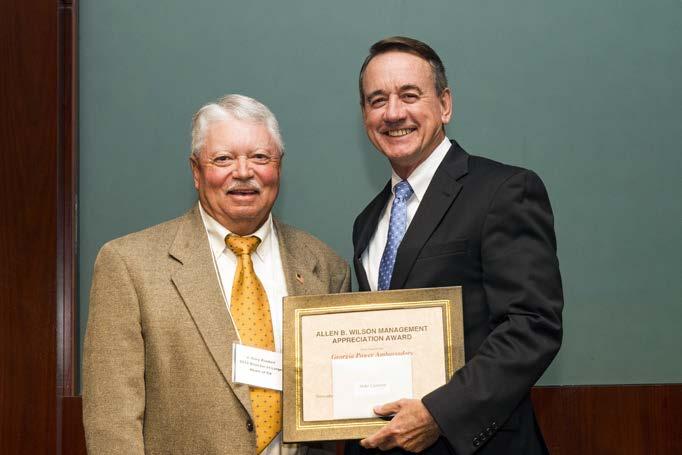 Kimbell, ABW Chair; Mike Clanton, Vice President, Land In 1995, the Georgia Power Ambassadors, Inc. voted to name the Annual Management Appreciation Awards in honor of Allen B.