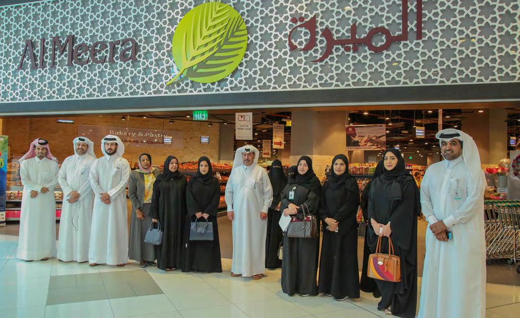 NAMA Center Officials Visit Al Meera Branch in Gulf Mall to View Emerging Products For supporting National Economy As part of the new initiatives and programs launched by NAMA Social Development