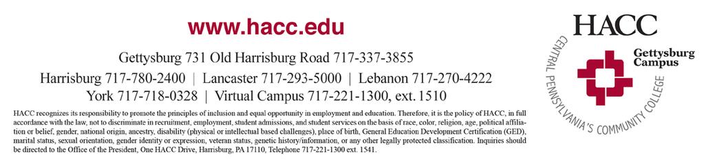 Safety & Security Reminder HACC s safety and security department offers safety escort services to our students and employees.