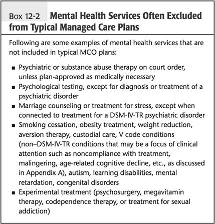 MCOs as a Practice Environment Boundaries (burnout prevention) Legal Issues Flexing of benefits Authorization of out-of-plan services Treatment & Medication Adherence MCOs as a Practice Environment -
