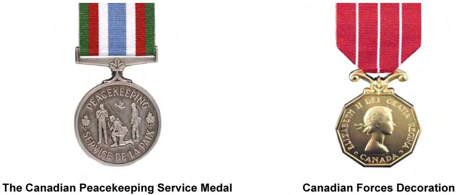 Campaign and Service Medals Station #5 A-CR-CCP-804/PF-001 Attachment E to EO C420.