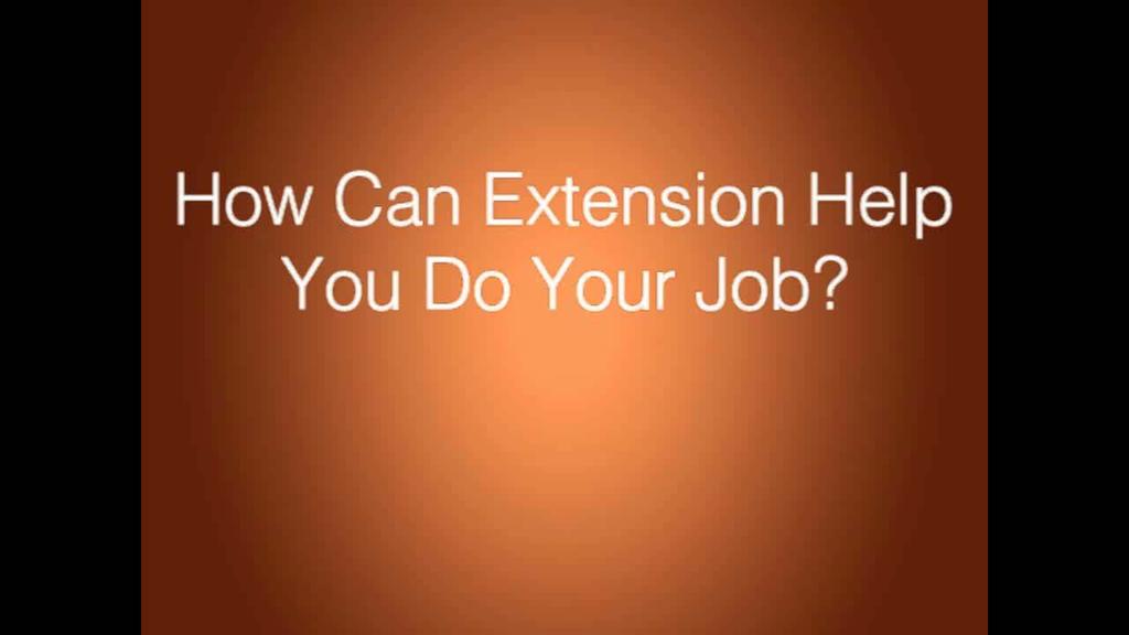 How can Extension