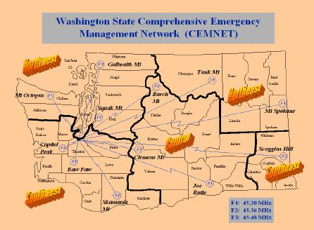 The Snoqualmie EOC utilizes the CEMNET F1 channel as a secondary communications system with the State EOC and with jurisdictions throughout the county and the Puget Sound Region.