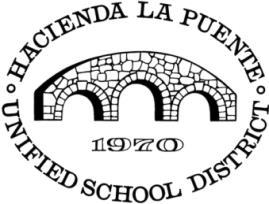 HACIENDA LA PUENTE UNIFIED SCHOOL DISTRICT, 2018 CALENDAR OF EVENTS Media Contact: Nancy Ruiz Superintendent s Office (626) 933-3801 nruiz@hlpusd.k12.ca.
