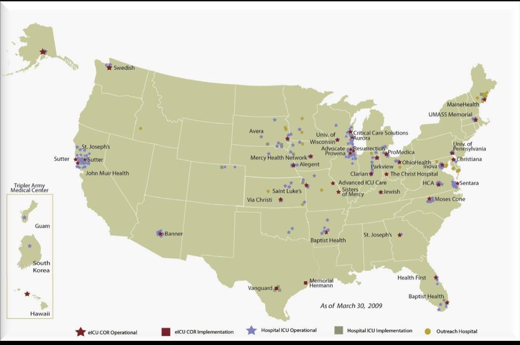Currently Across the United States - eicu Centers