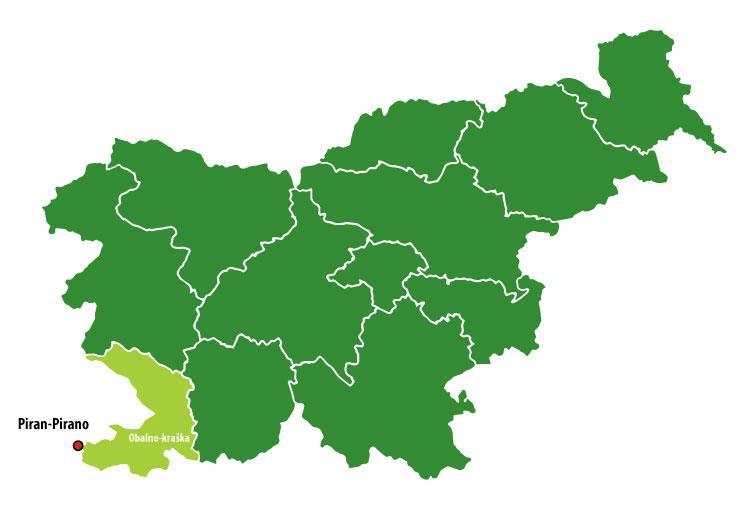 SWOT ANALYSIS DATA FOR 2015 MUNICIPALITY OF PIRAN COAST-KARST REGION SLOVENIJA Area km2 45 1044 20.273 No. of inhabitants 17.858 112.942 2.063.077 Employees 5.310 45.030 713.