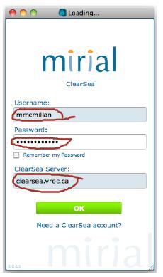 3. When prompted for a username and password enter the username and password provided to you by