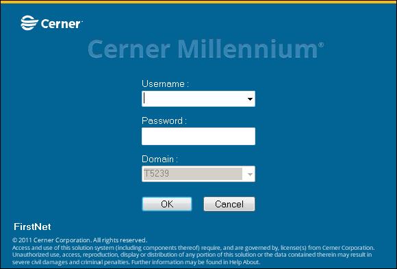 Enter user name and password into login screen & click