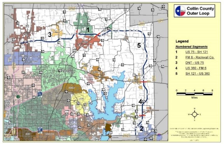 Collin County Outer Loop Other Funding Sources Ongoing throughout FY2018 and FY2019, NCTCOG will continue to assist Collin County with the development and implementation of the proposed Collin County