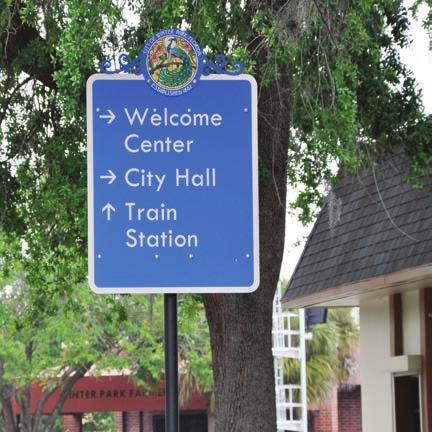 completed PROJECTS IMPLEMENT A PARKING & WAYFINDING PROGRAM After much planning and work with the Florida Department of transportation, the CRA and the city received authorization to move forward
