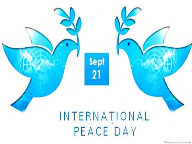 CELEBRATING WORLD PEACE DAY The Rotary Club of Princes Town in collaboration with the Mayor of the City of San Fernando His Worship Junia Regrello and The Mediation Board of Trinidad and Tobago