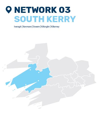 Networks in Kerry Total Population: 58,326 (Census 2016) % population change is +4.5% since 2011 Self-reported health bad/very bad = 1.3% (1.