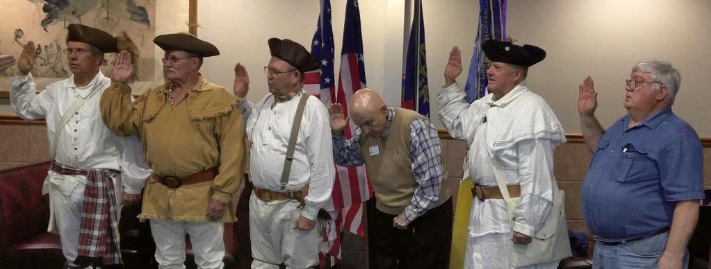 Wiregrass Chapter Color Guard did the "Presentation of the Colors at the beginning of the meeting and at the end of the meeting they did the Retirement of the Colors.